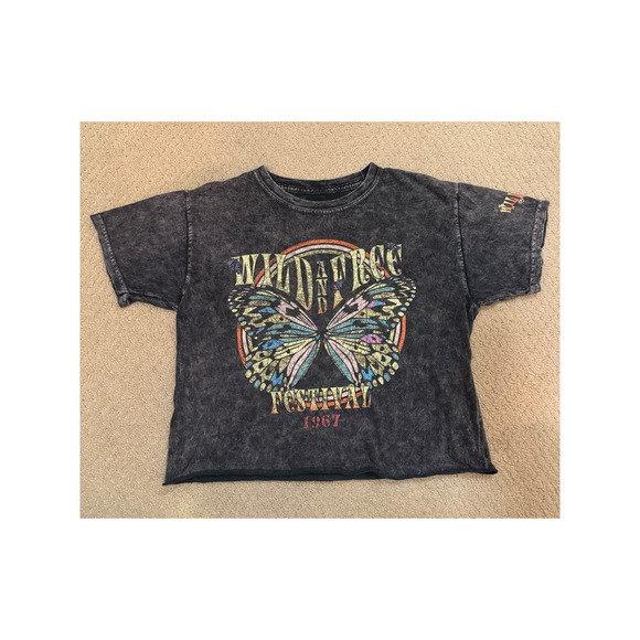 Fifth Sun Wild and Free Festival Crop Top - Picture 1 of 5